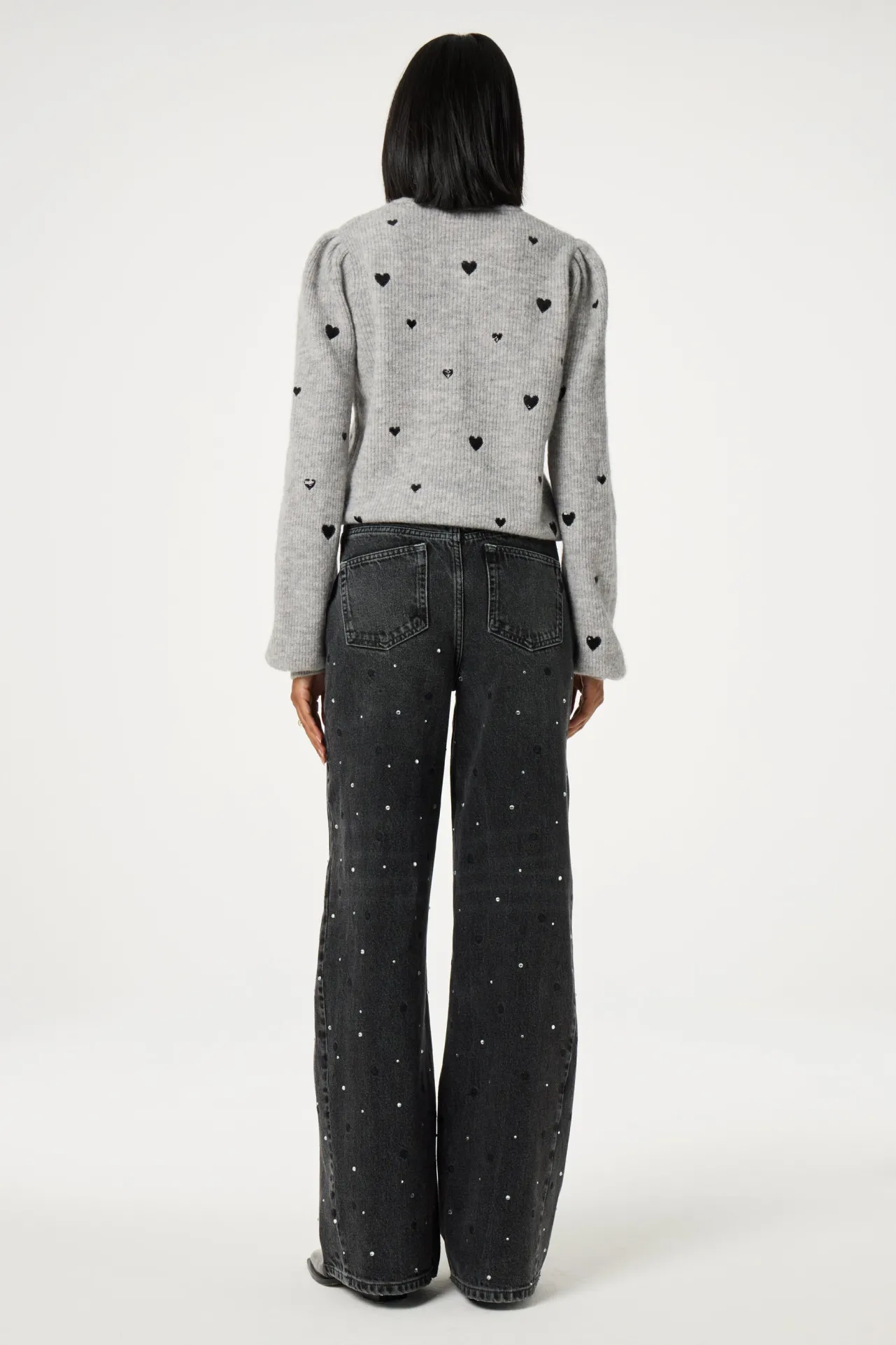 Fabienne Chapot Bonnie Wide Leg - Rhinestone> Denim