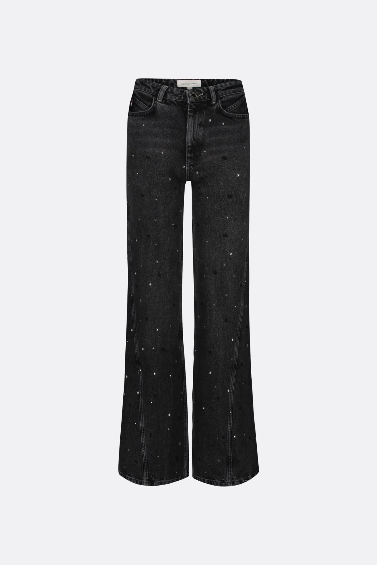 Fabienne Chapot Bonnie Wide Leg - Rhinestone> Denim