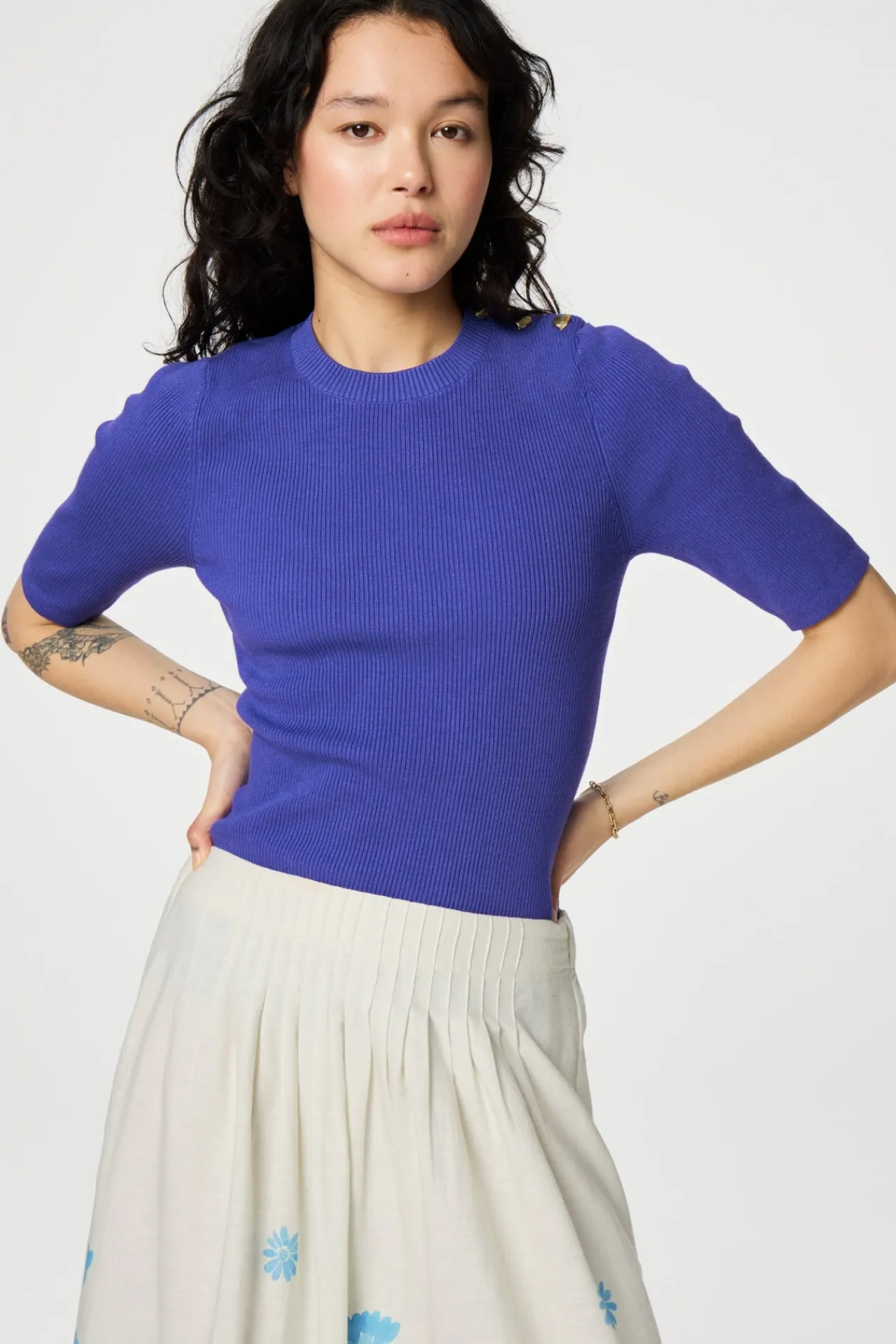 Fabienne Chapot Lillian Slim Short Sleeve Pullover> Truien & Vesten