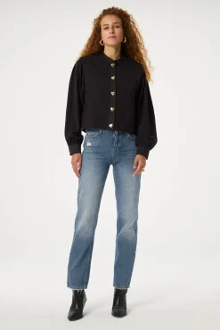 Fabienne Chapot Marie Straight Low-rise Jeans> Denim