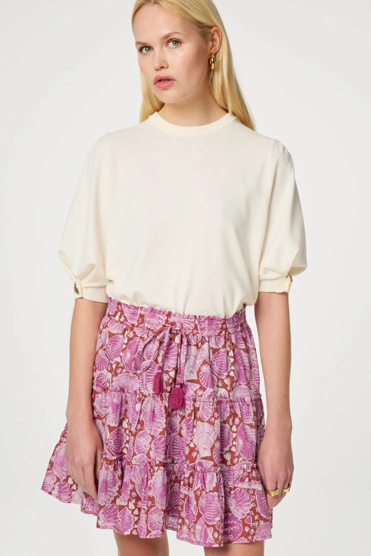 Fabienne Chapot Molly Button Short Sleeve Pullover> More Responsible Styles|Truien & Vesten