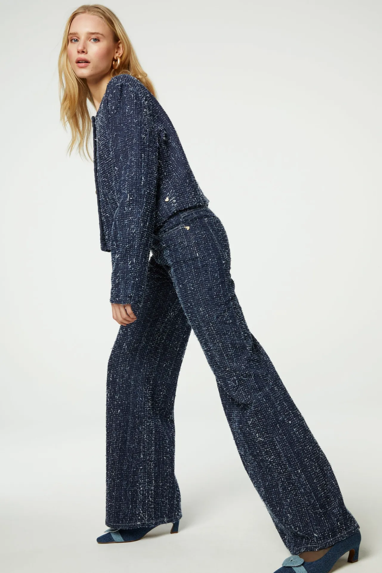 Fabienne Chapot Thea Wide Leg Tweed Jeans> More Responsible Styles|Denim